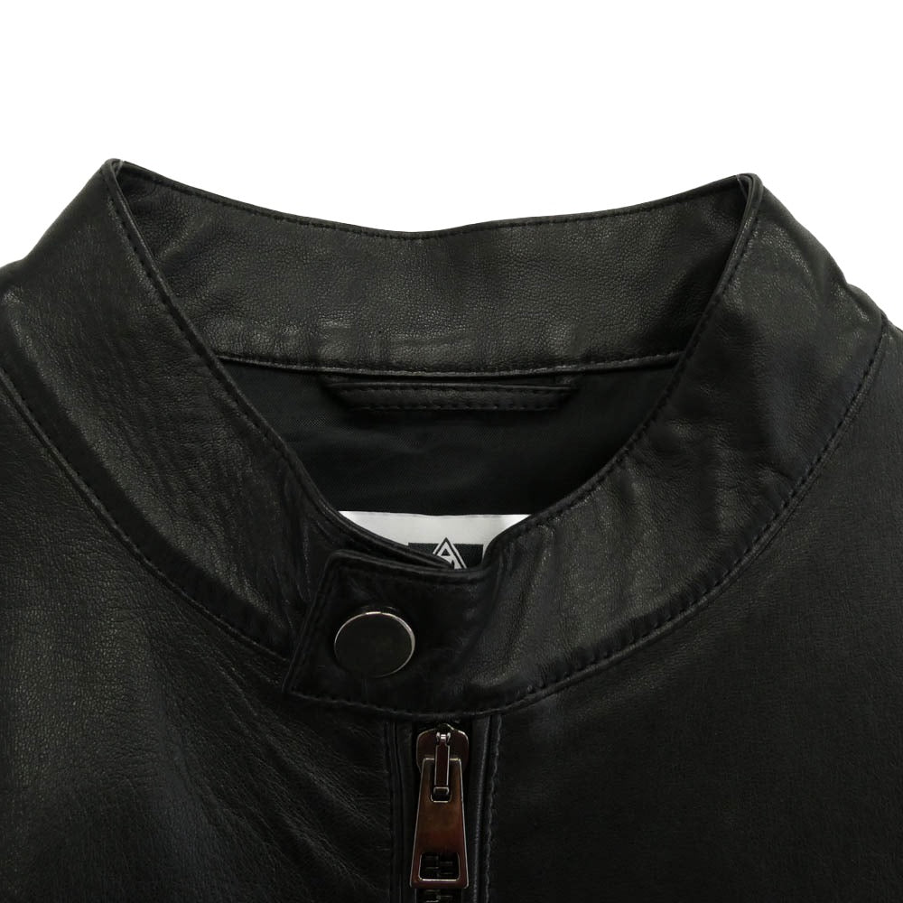 モレック MO-SP02 イタリア製 ラムレザー シングルライダース ジャケット ブラック系 44【中古】