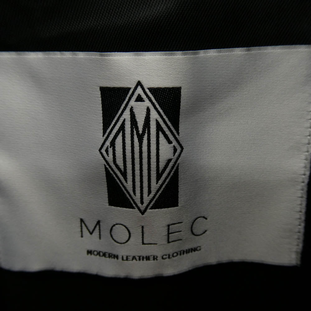 モレック MO-SP02 イタリア製 ラムレザー シングルライダース ジャケット ブラック系 44【中古】
