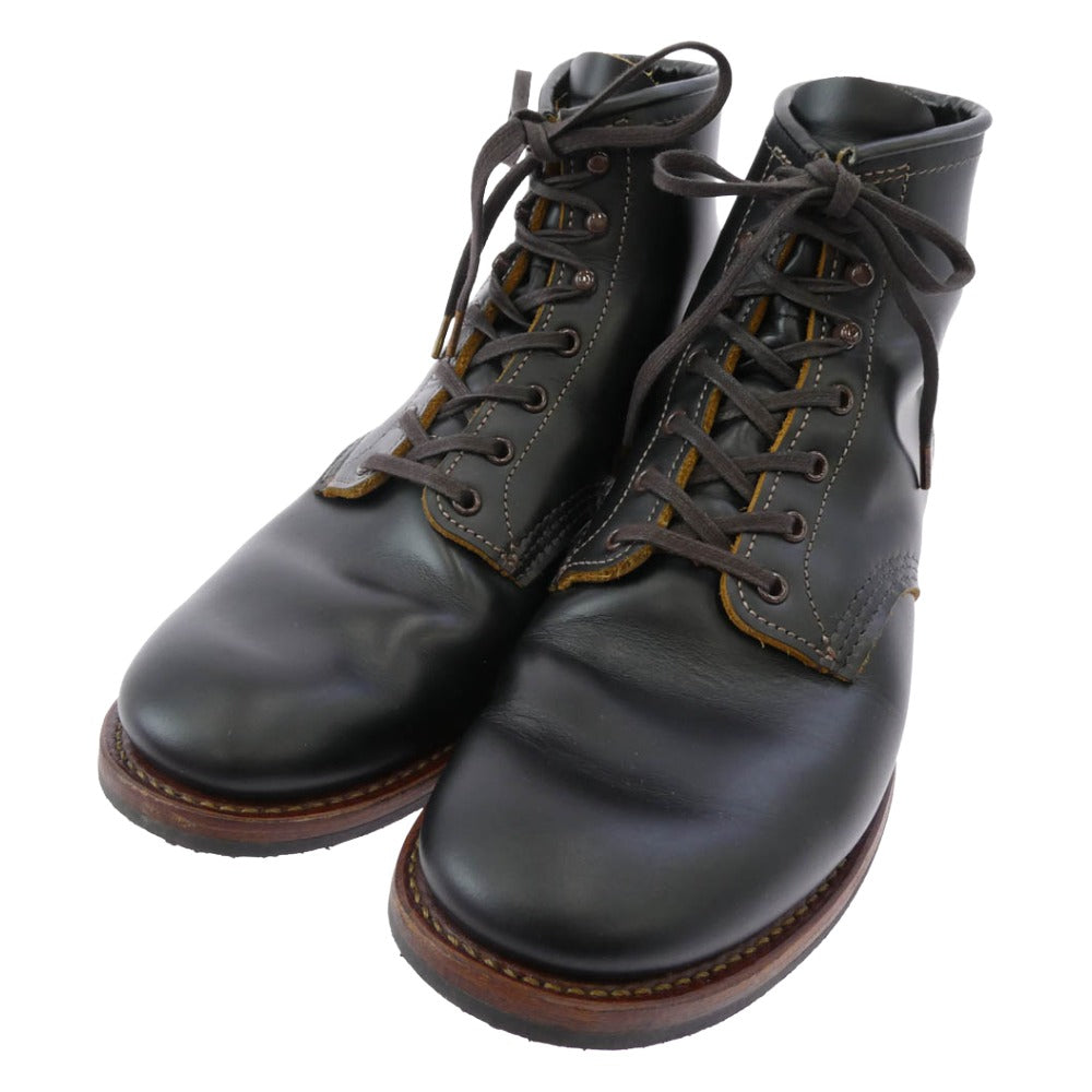 RED WING レッドウィング BECKMAN FLATBOX ベックマン フラットボックス ブーツ ブラック系 27.5cm【美品】【中古】