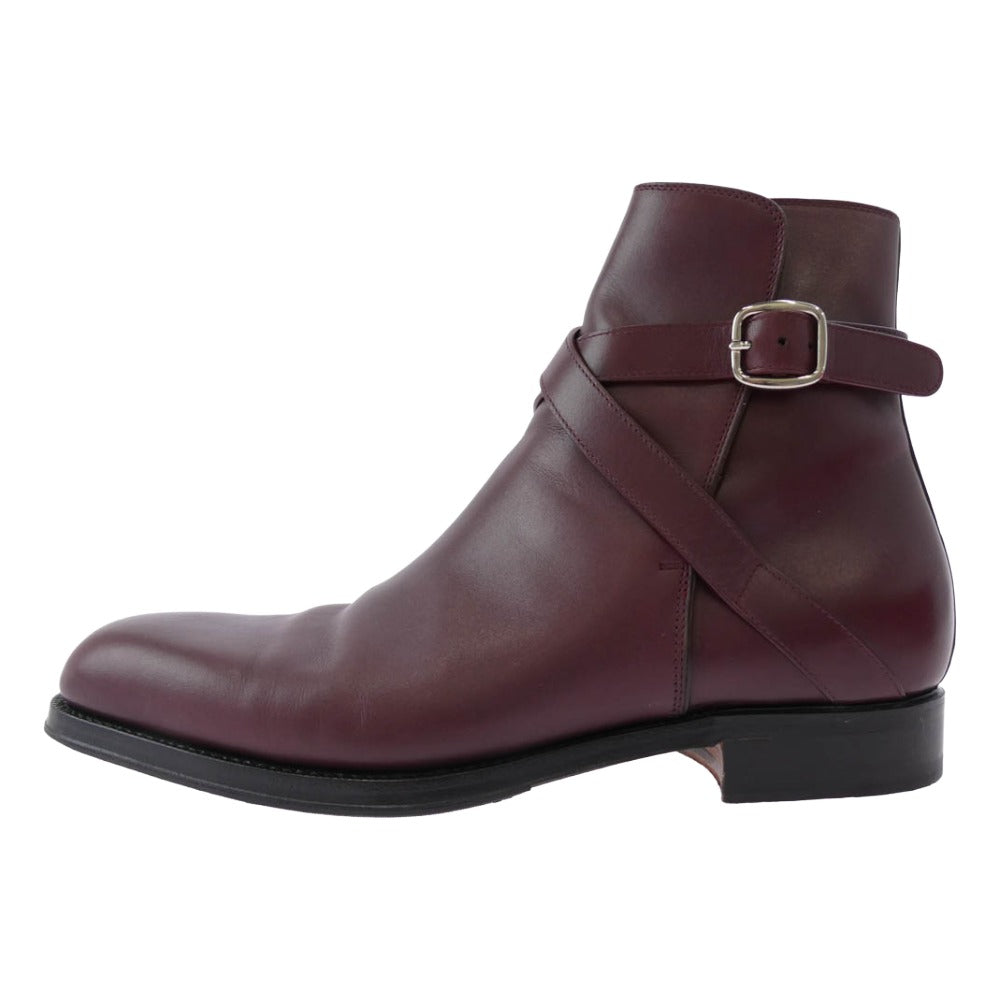 F.LLI Giacometti フラテッリジャコメッティ FG337.005 Jodhpur Boots UTAH CALF EBENE ユタ カーフ ジョッパー ブーツ ワインレッド系 42【美品】【中古】