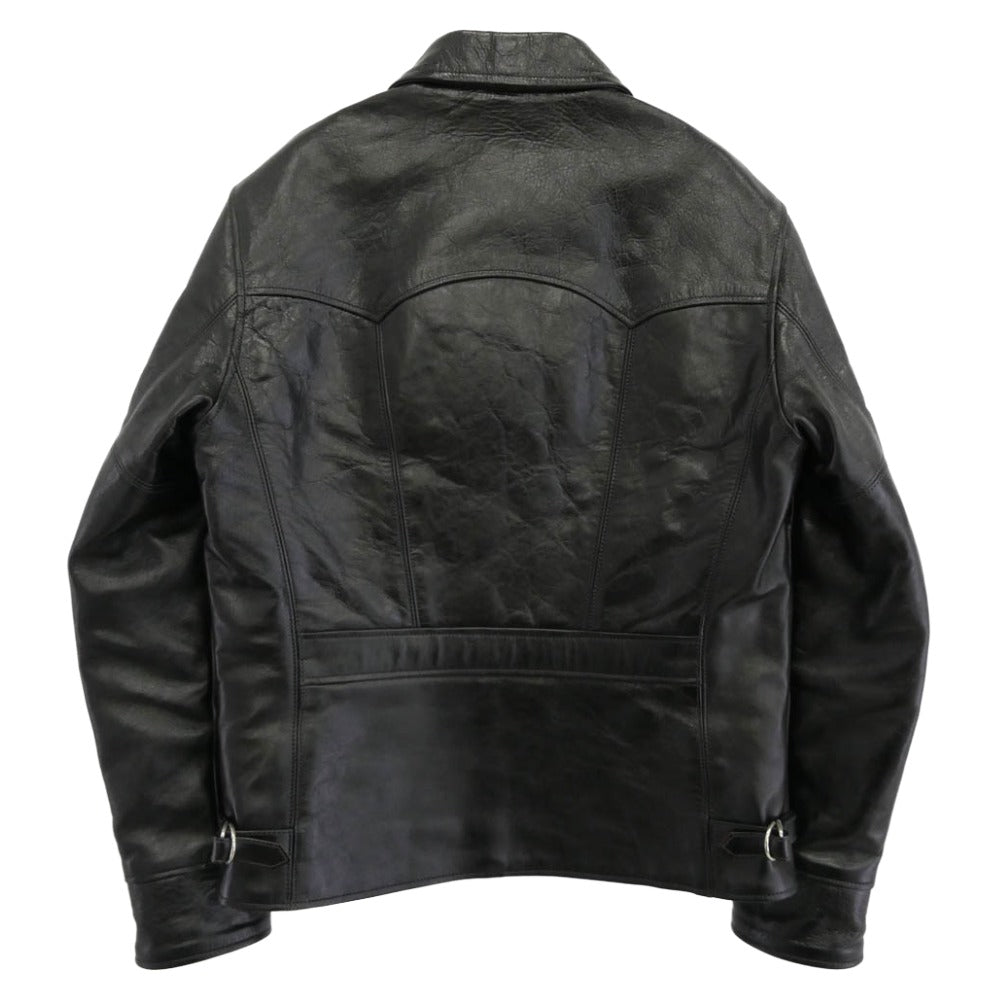 RAINBOW COUNTRY レインボーカントリー ヘラクレス 馬革 ホース ハイド スポーツ ジャケット ブラック系 38【中古】