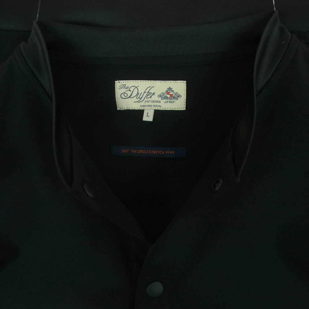 The DUFFER of ST.GEORGE ザダファーオブセントジョージ DF-CG-79488 360° THE CIRCLE STRETCH BY WONDER SHAPE ノーカラー ブルゾン ブラック系 L【美品】【中古】
