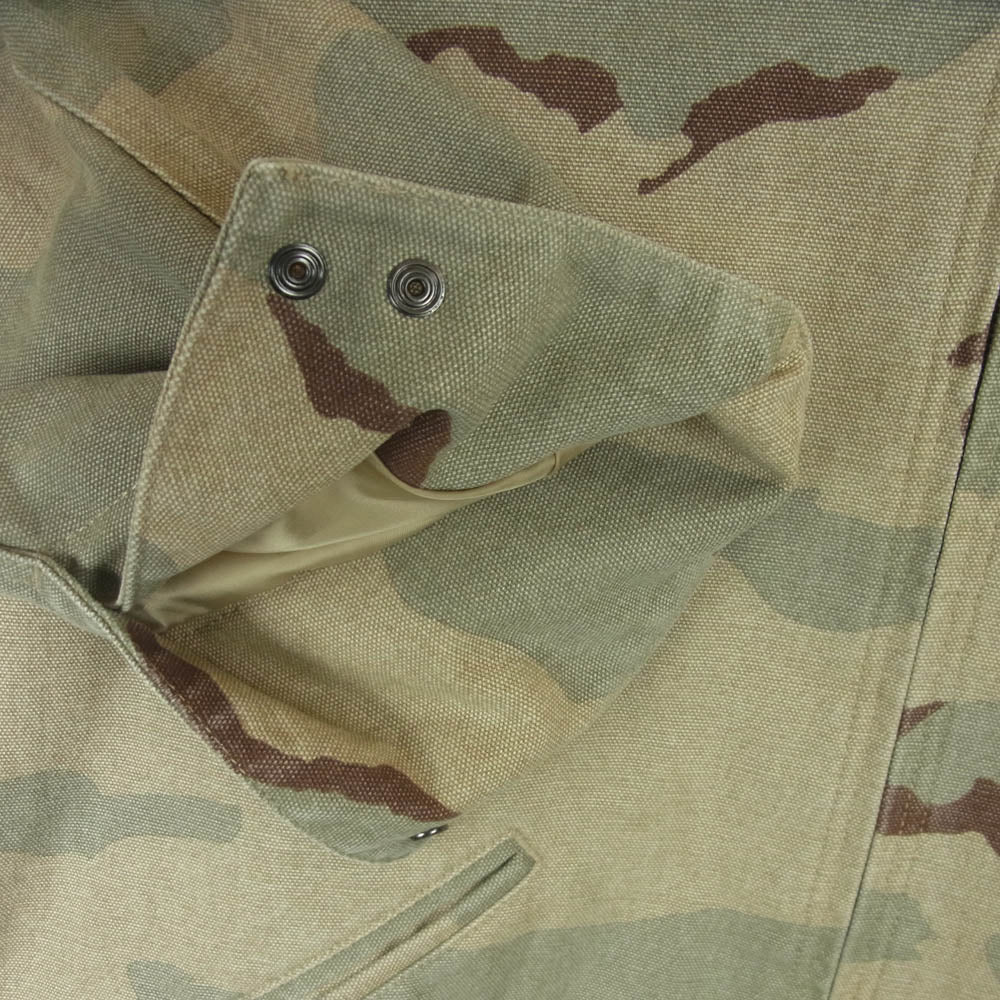 AVIREX アヴィレックス 783-5252016 CAMO DUCK JACKET カモ ダック ジャケット ベージュ系 ブラウン系 オリーブ系 XL【中古】