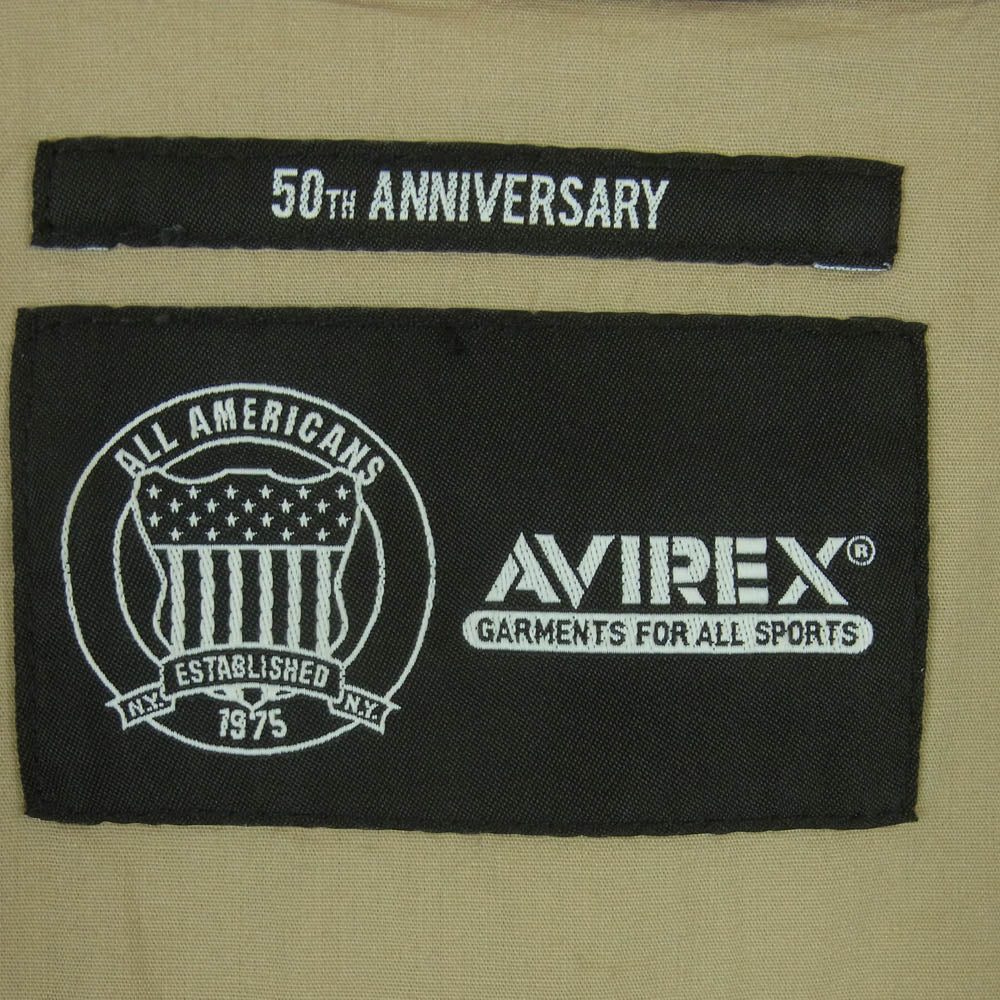 AVIREX アヴィレックス 783-5252016 CAMO DUCK JACKET カモ ダック ジャケット ベージュ系 ブラウン系 オリーブ系 XL【中古】