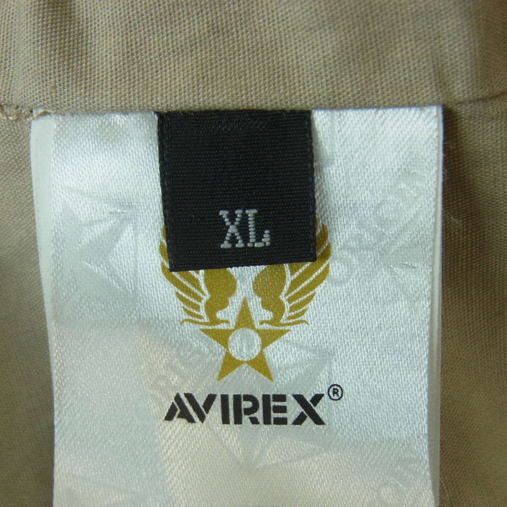 AVIREX アヴィレックス 783-5252016 CAMO DUCK JACKET カモ ダック ジャケット ベージュ系 ブラウン系 オリーブ系 XL【中古】