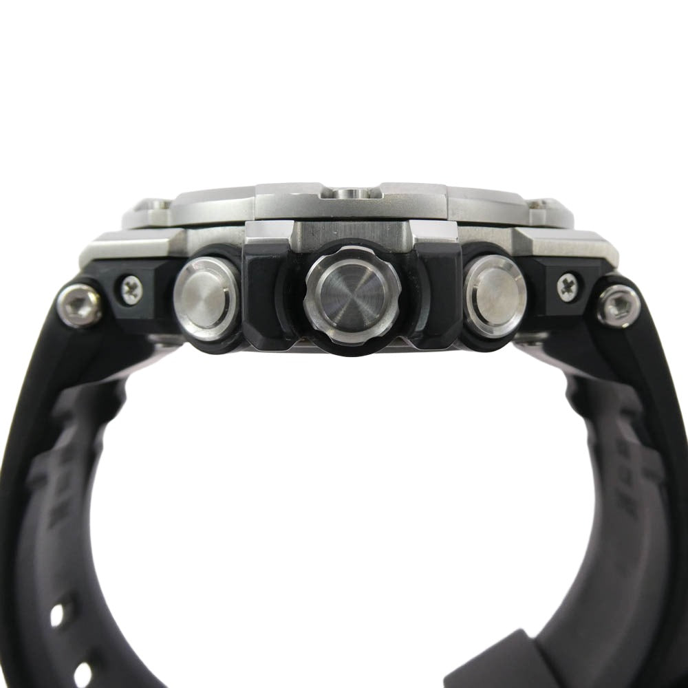 CASIO G-SHOCK カシオ ジーショック GST-B100-1AJF G-STEEL ブラック文字盤 樹脂 SS タフソーラー モバイルリンク Bluetooth 腕時計 ブラック系 シルバー系【中古】