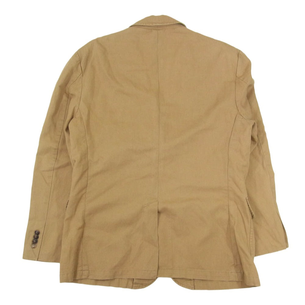 POLO RALPH LAUREN ポロ・ラルフローレン コットンチノ 3B テーラードジャケット ブラウン系 42【中古】