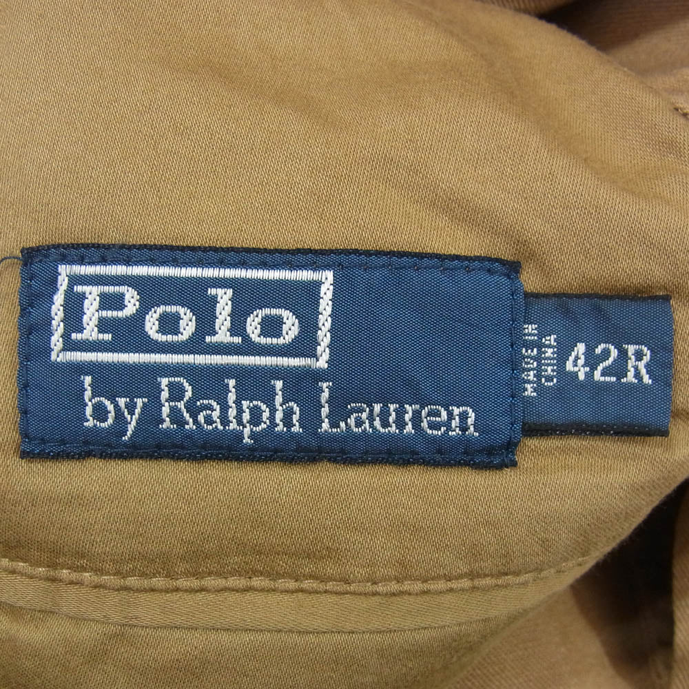 POLO RALPH LAUREN ポロ・ラルフローレン コットンチノ 3B テーラードジャケット ブラウン系 42【中古】