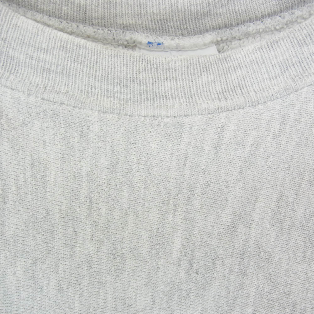 Champion チャンピオン 90s 刺繍タグ KANSAS STATE Reverse weave カレッジプリント クルーネック リバースウィーブ スウェット グレー系 XL【中古】