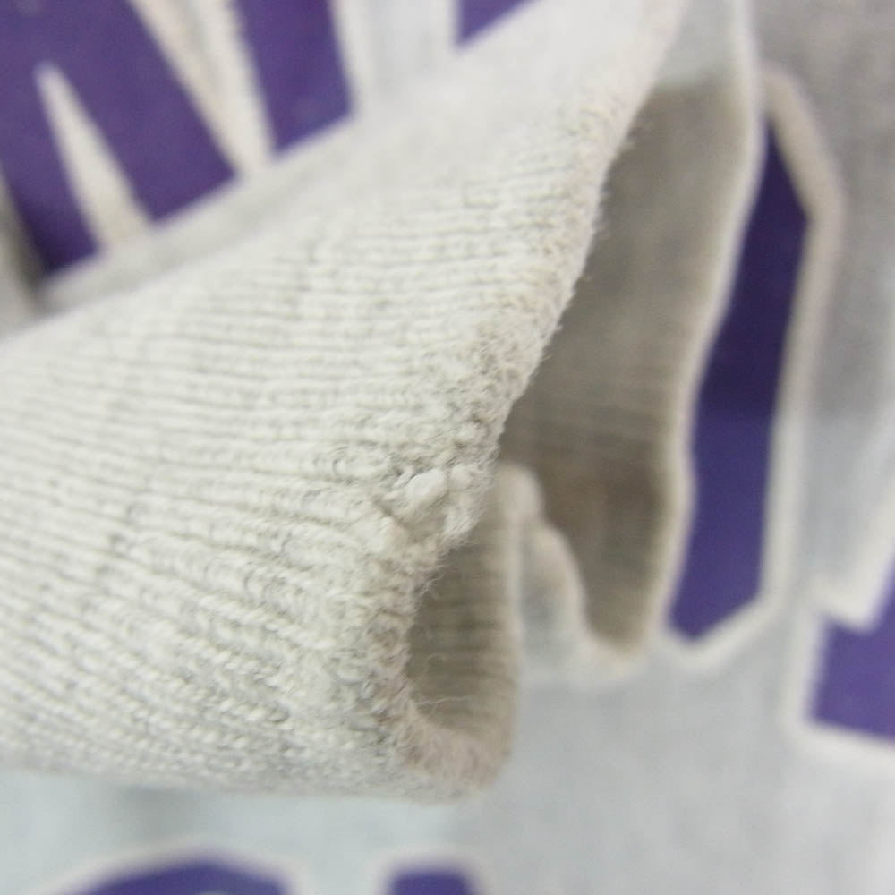 Champion チャンピオン 90s 刺繍タグ KANSAS STATE Reverse weave カレッジプリント クルーネック リバースウィーブ スウェット グレー系 XL【中古】