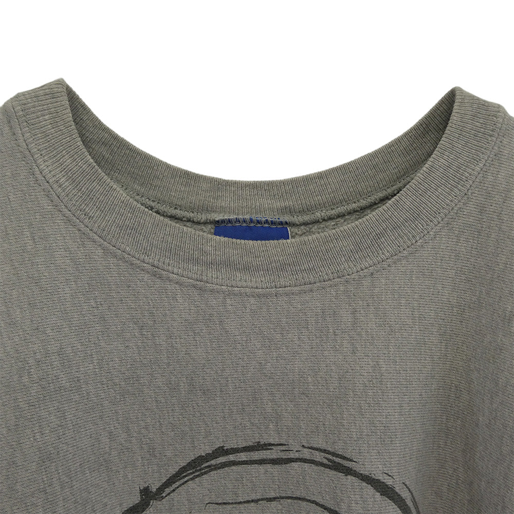 A BATHING APE アベイシングエイプ × Champion REVERSE WEAVE チャンピオン リバースウィーブ bape good ape スウェット トレーナー グレー系 L【中古】