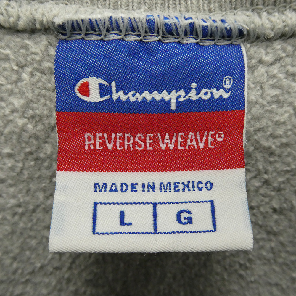 A BATHING APE アベイシングエイプ × Champion REVERSE WEAVE チャンピオン リバースウィーブ bape good ape スウェット トレーナー グレー系 L【中古】