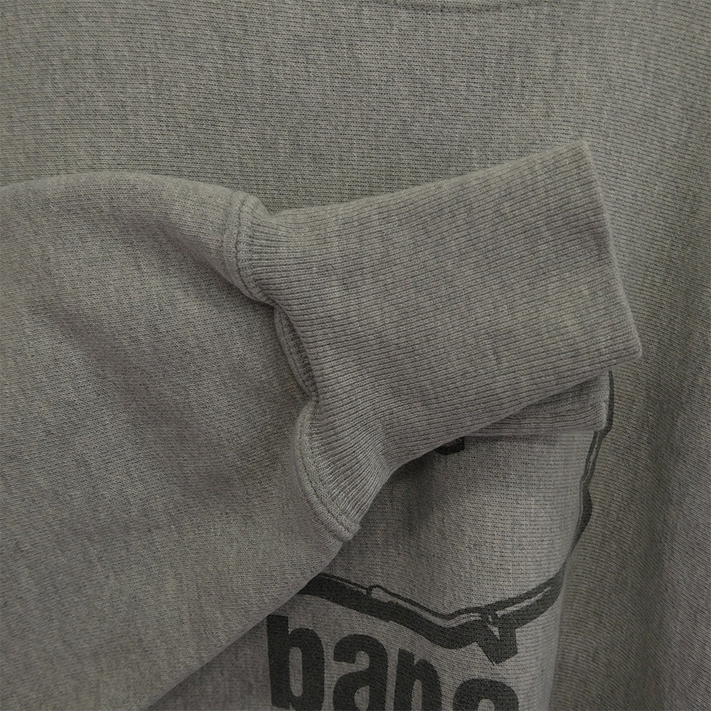 A BATHING APE アベイシングエイプ × Champion REVERSE WEAVE チャンピオン リバースウィーブ bape good ape スウェット トレーナー グレー系 L【中古】