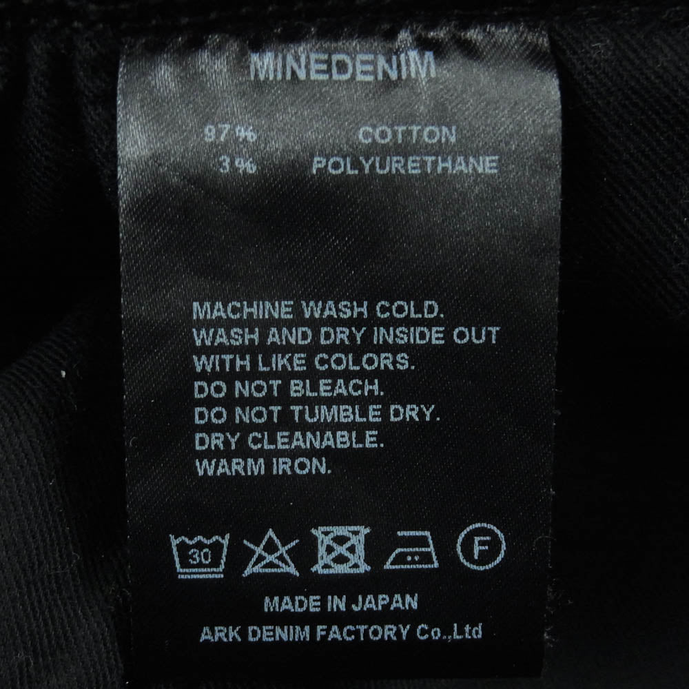 MINEDENIM マインデニム FPK107N-99-302-6 07 S.Slim OWS スーパー スリム ジーンズ デニム パンツ ブラック系 7【中古】