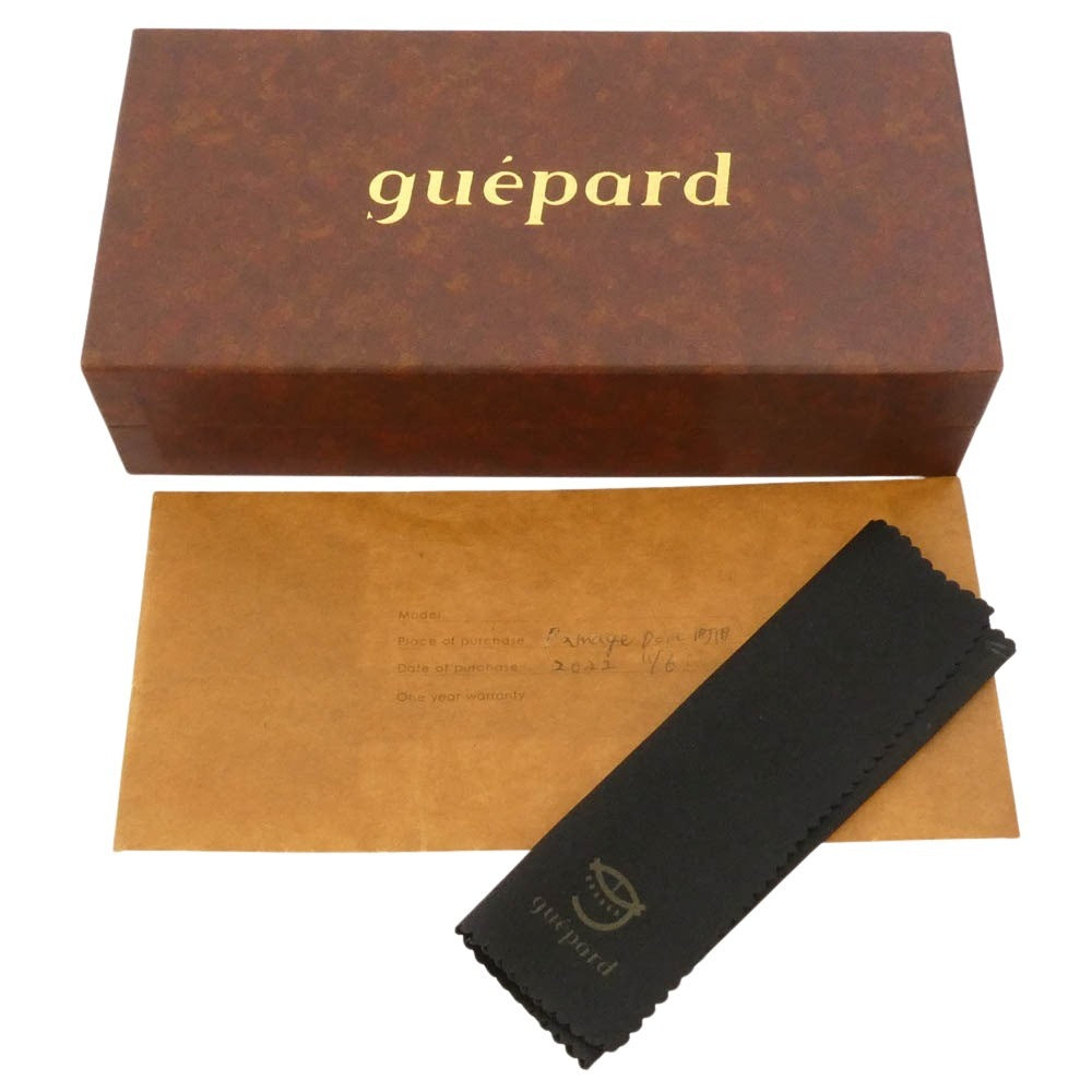 ギュパール gp-02 whisky ウイスキー ティアドロップ パント 眼鏡 ブラウン系【美品】【中古】