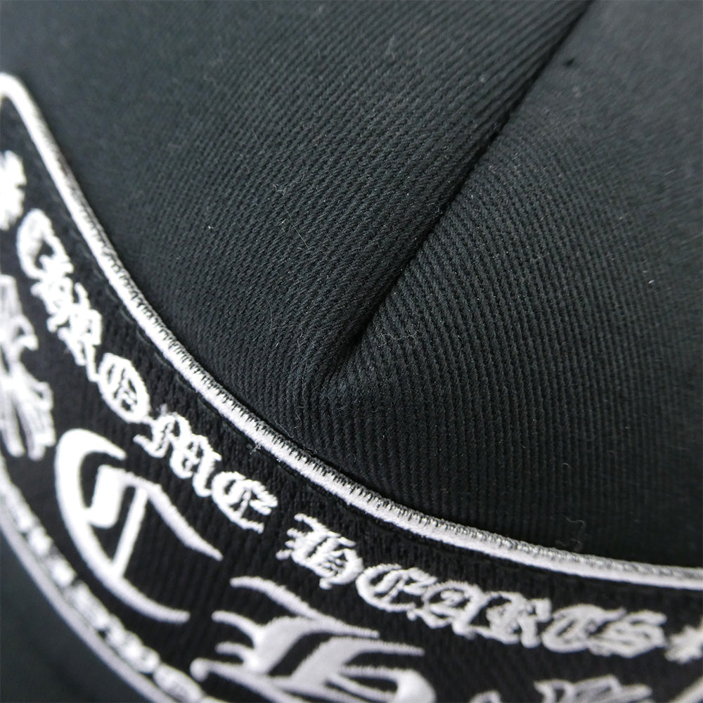 CHROME HEARTS クロムハーツ（原本無） TRUCKER CAP クロスボール CHロゴパッチ メッシュ トラッカー キャップ 帽子 ブラック ブラック系 シルバー系【中古】