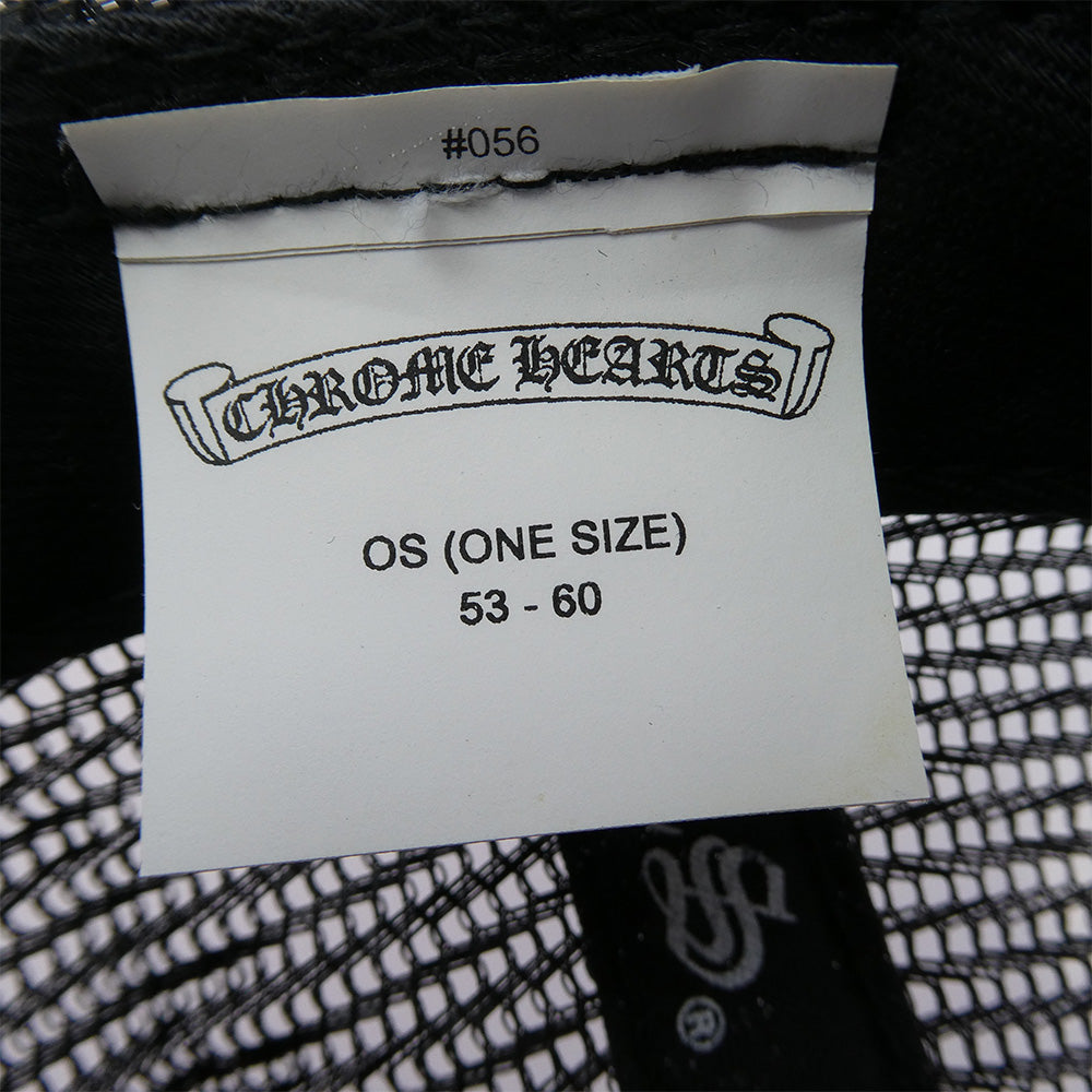CHROME HEARTS クロムハーツ（原本無） TRUCKER CAP クロスボール CHロゴパッチ メッシュ トラッカー キャップ 帽子 ブラック ブラック系 シルバー系【中古】