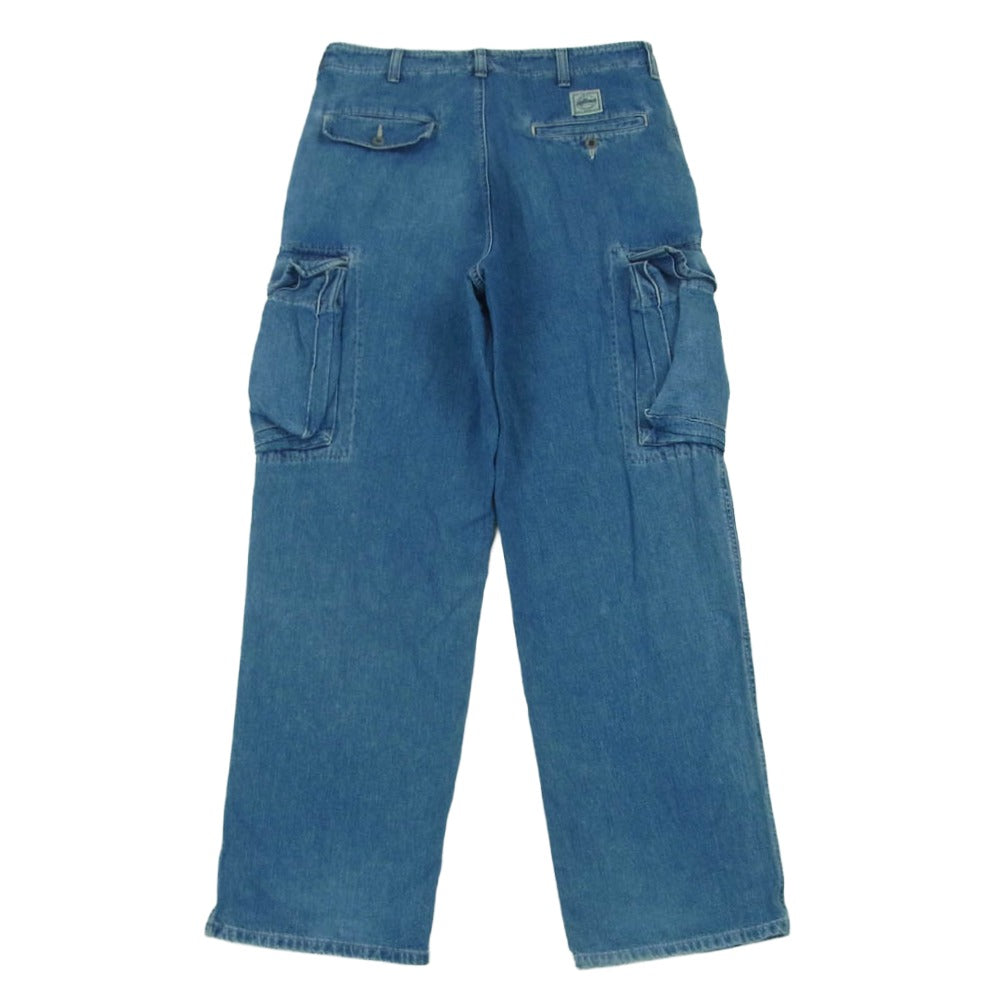 RRL ダブルアールエル USA製 デニム カーゴ パンツ コットン インディゴブルー系 29 / 30【中古】