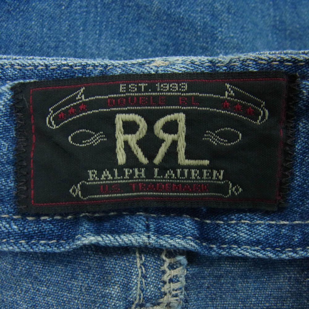 RRL ダブルアールエル USA製 デニム カーゴ パンツ コットン インディゴブルー系 29 / 30【中古】