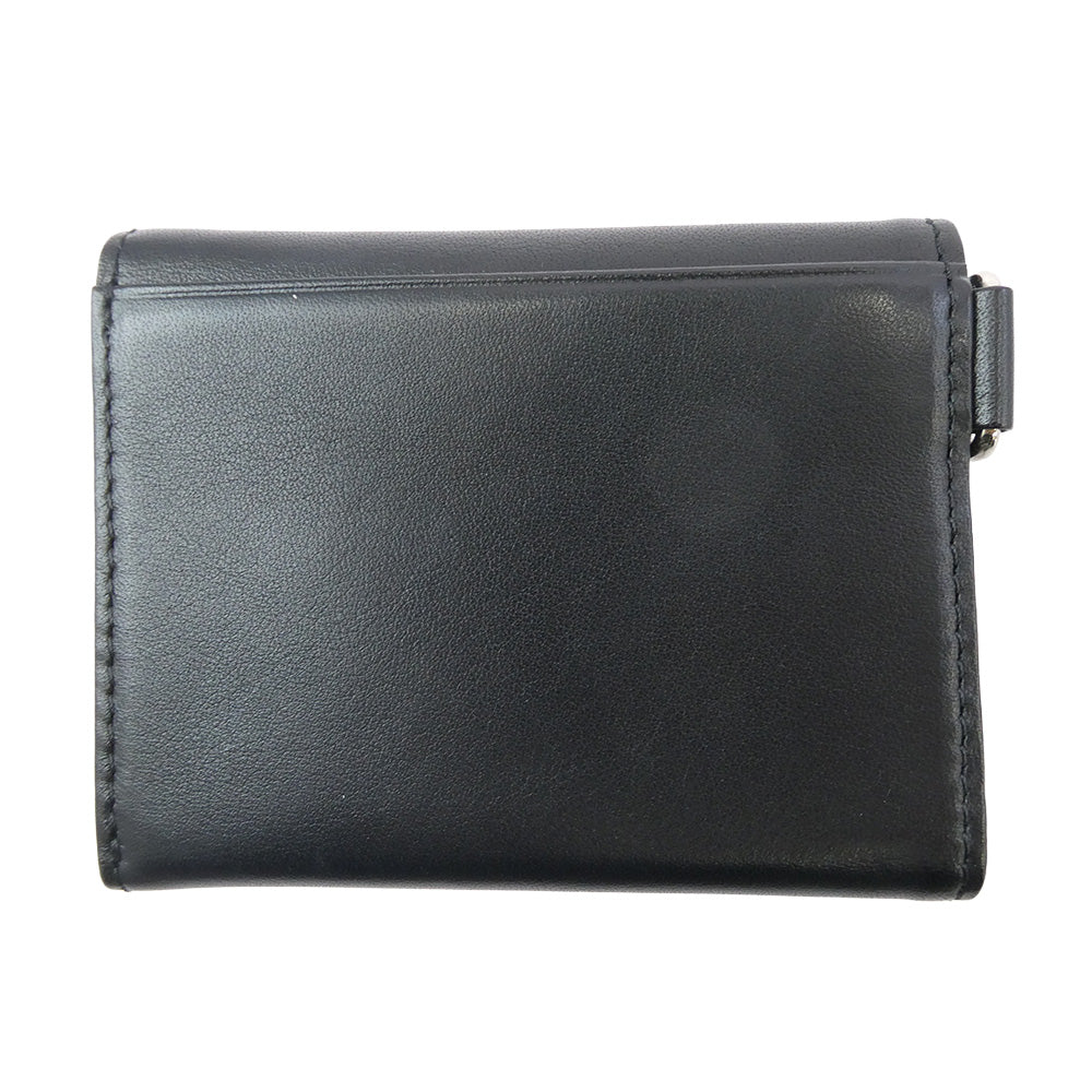 SOPHNET. ソフネット 24AW SOPH-242089 LEATHER SMALL WALLET BEIGE レザー スモール ウォレット 三つ折り財布 ブラック系【新古品】【未使用】【中古】