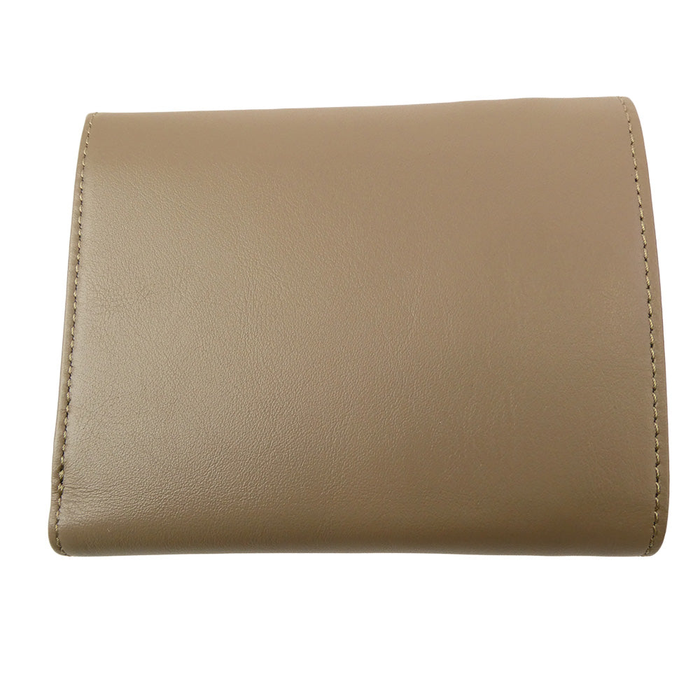 SOPHNET. ソフネット 24AW SOPH-242087 LEATHER WALLET BEIGE レザー ウォレット 二つ折り財布 ベージュ系【新古品】【未使用】【中古】