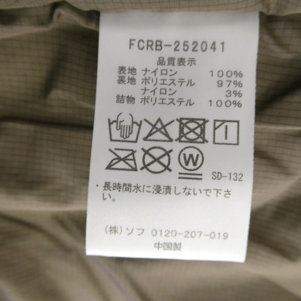 F.C.R.B. エフシーアールビー 25AW FCRB-252041 VENTILATION PUFFER JACKET MOCHA ベンチレーション パファー ジャケット モカ ブラウン系 M【新古品】【未使用】【中古】
