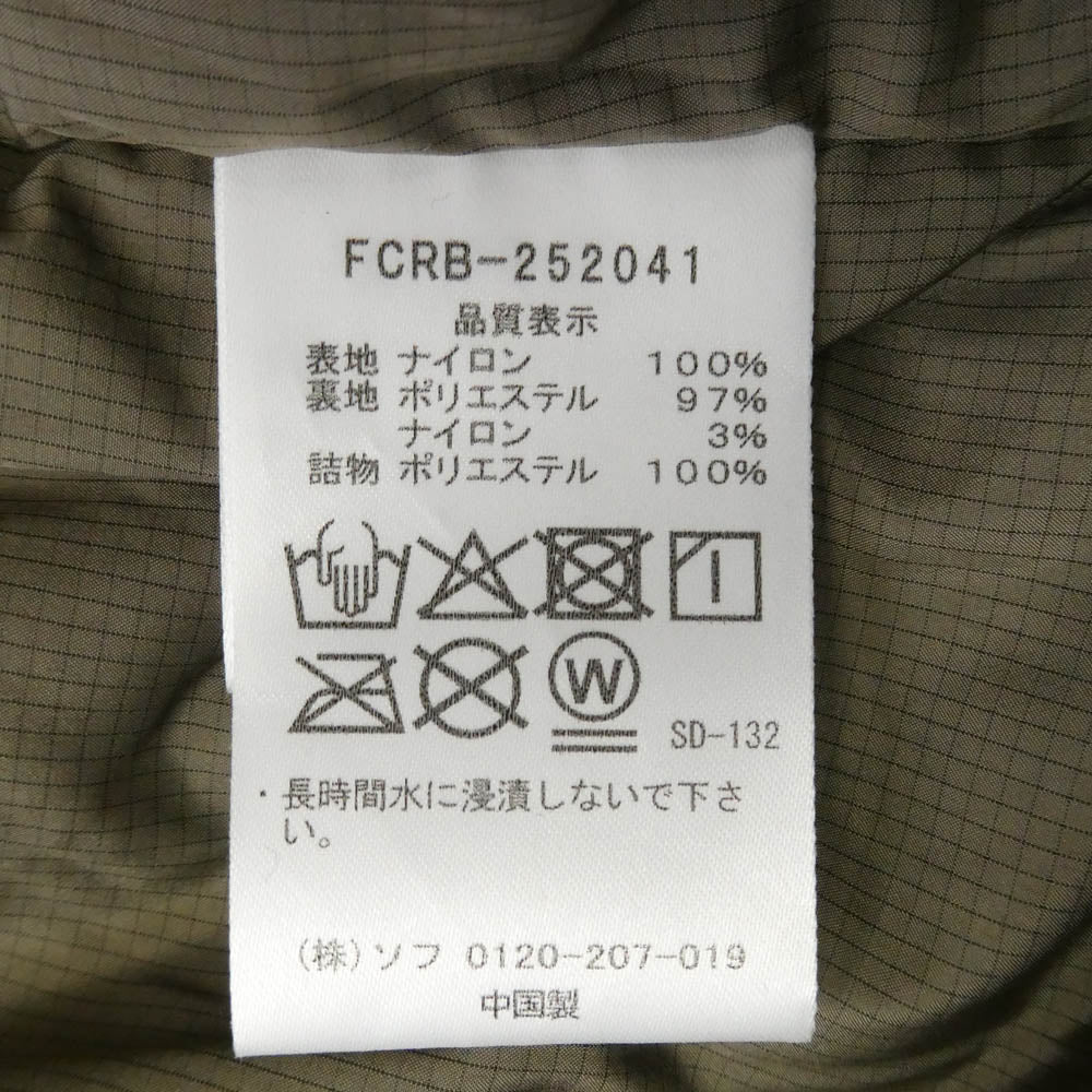F.C.R.B. エフシーアールビー 25AW FCRB-252041 VENTILATION PUFFER JACKET MOCHA ベンチレーション パファー ジャケット モカ ブラウン系 L【新古品】【未使用】【中古】