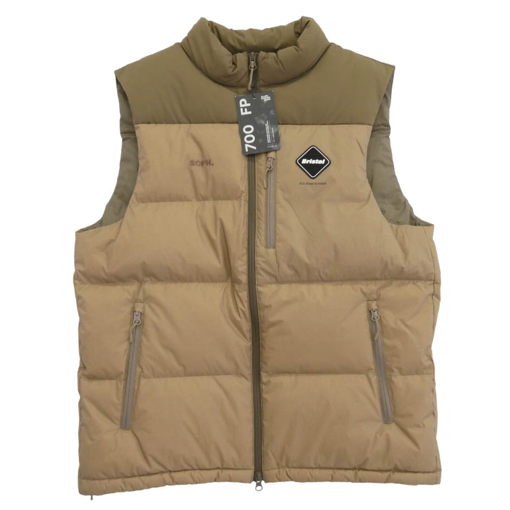 F.C.R.B. エフシーアールビー 25AW FCRB-252021 FIELD DOWN VEST BEIGE フィールド ダウン ベスト ベージュ系 XL【新古品】【未使用】【中古】