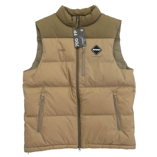 F.C.R.B. エフシーアールビー 25AW FCRB-252021 FIELD DOWN VEST BEIGE フィールド ダウン ベスト ベージュ系 XL【新古品】【未使用】【中古】