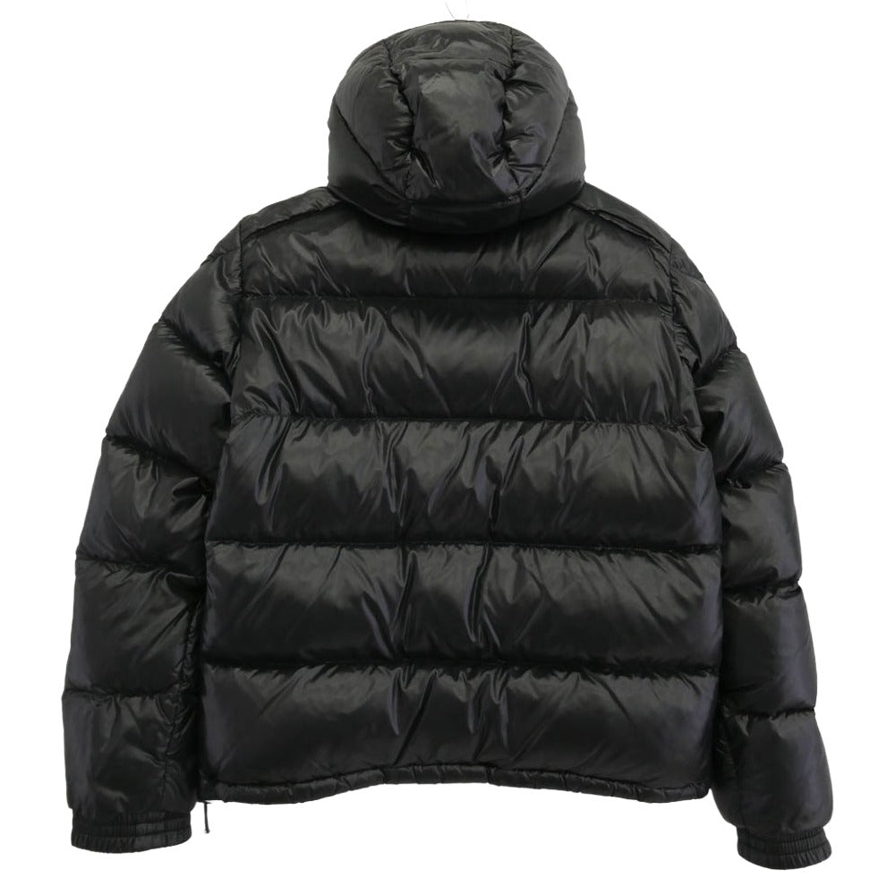 MONCLER モンクレール Z7H0617 スープリームスタグ K2 DOWN JACKET ロゴワッペン フーデッド ダウンジャケット ブラック系 2【中古】