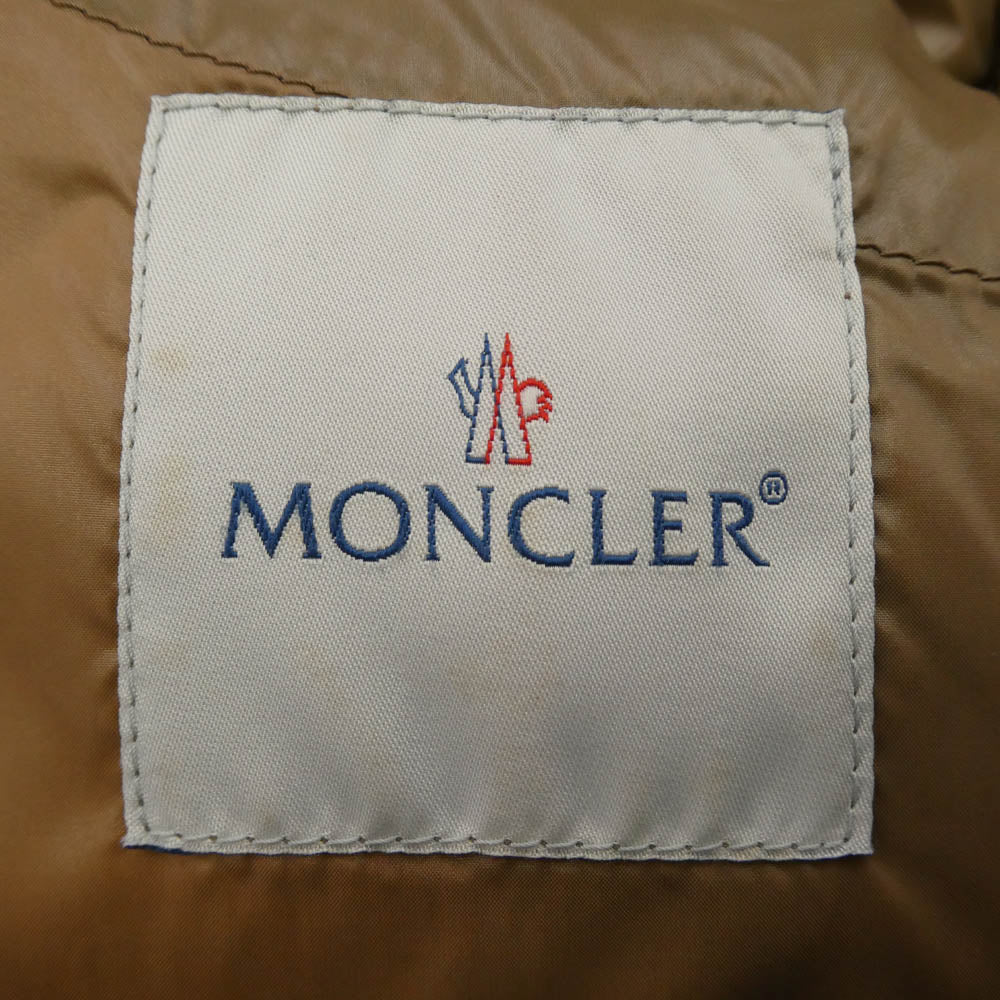 MONCLER モンクレール Z7H0617 スープリームスタグ K2 DOWN JACKET ロゴワッペン フーデッド ダウンジャケット ブラック系 2【中古】