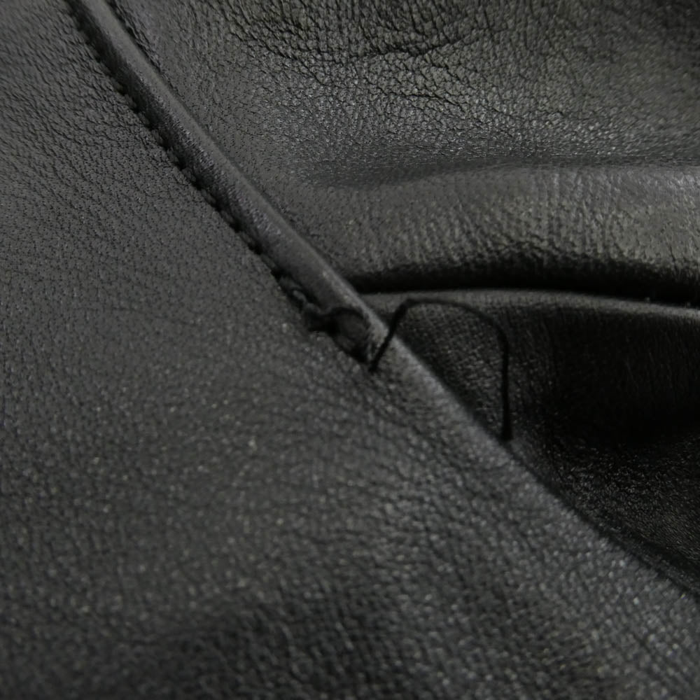 ADDICT CLOTHES アディクトクローズ AD-03 BRITISH ASYMMETRY JACKET 馬革 ホースハイド ブリティッシュアシンメトリー ライダース ジャケット ブラック系 44【中古】