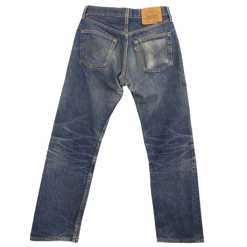 Levi's リーバイス USA製 501 レギュラー スモールe ボタン裏刻印544 ボタンフライ ストレート デニムパンツ ジーンズ インディゴブルー系 W-30 L-32【中古】