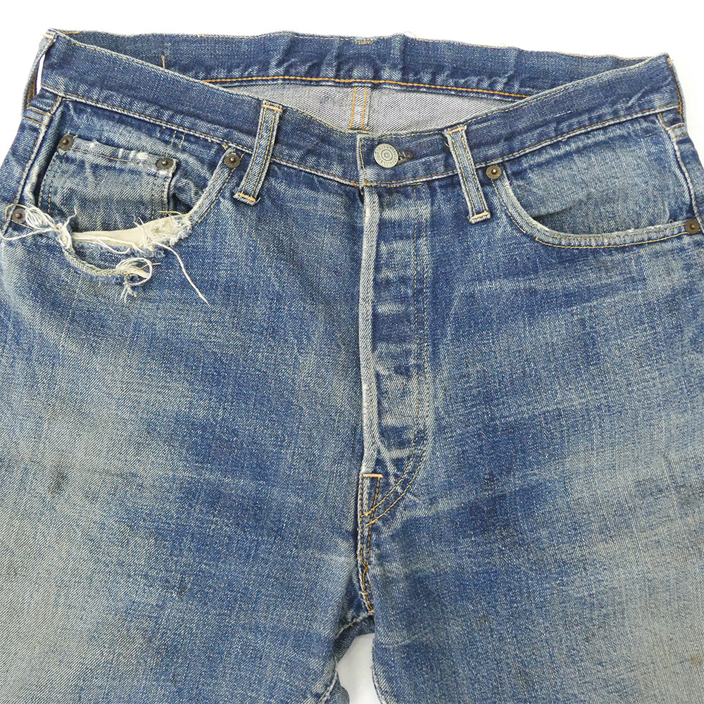 Levi's リーバイス 501 BIG E Sタイプ ボタン裏刻印6 Vステッチ デニムパンツ ジーンズ【中古】