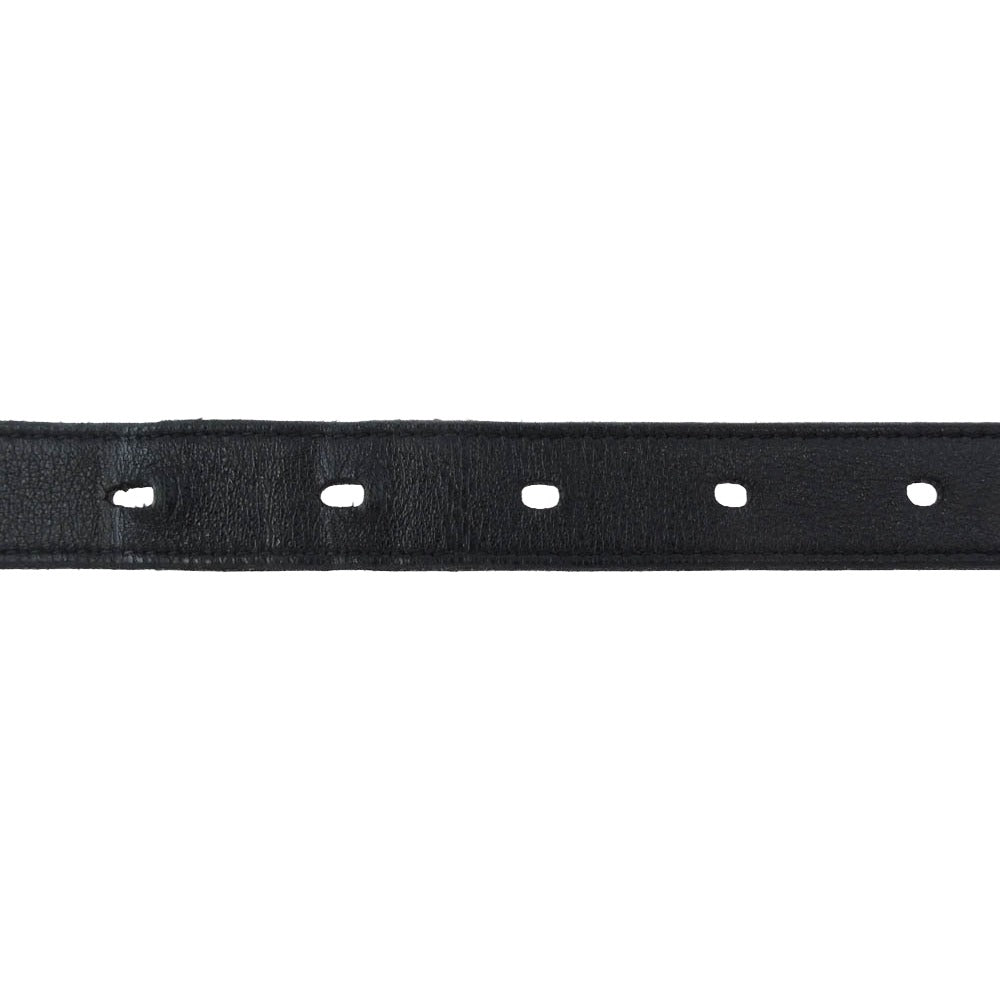 SAINT LAURENT サンローラン レザー ナローベルト ブラック系【中古】