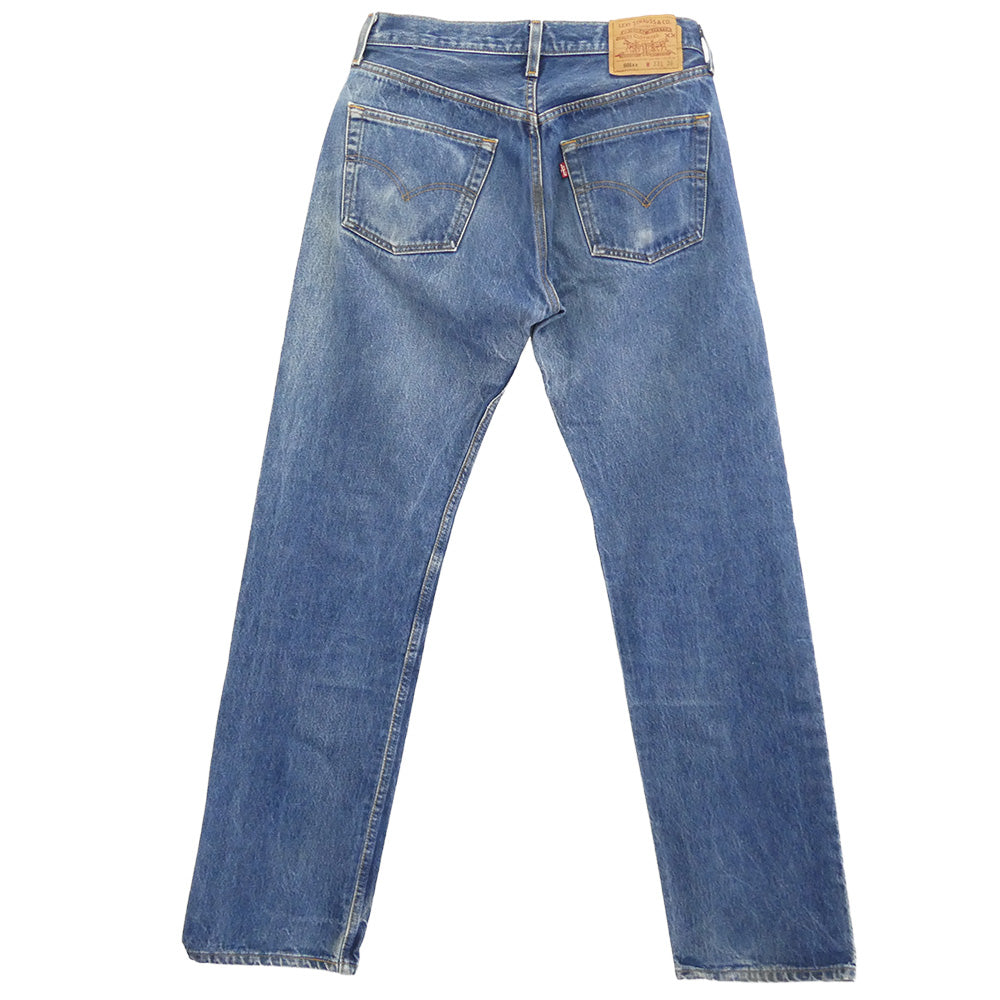 Levi's リーバイス USA製 501 レギュラー 90s 裏刻印553 ボタンフライ デニムパンツ ジーンズ インディゴブルー系 W33【中古】