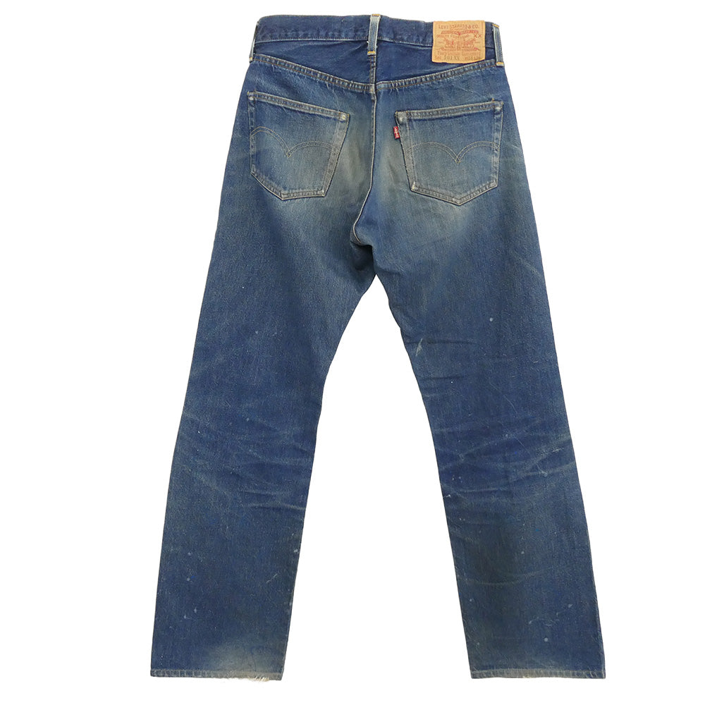 Levi's リーバイス 501XX 復刻 90s 裏刻印555 USA バレンシア工場製 ボタンフライ デニムパンツ ジーンズ インディゴブルー系 W33 L36【中古】
