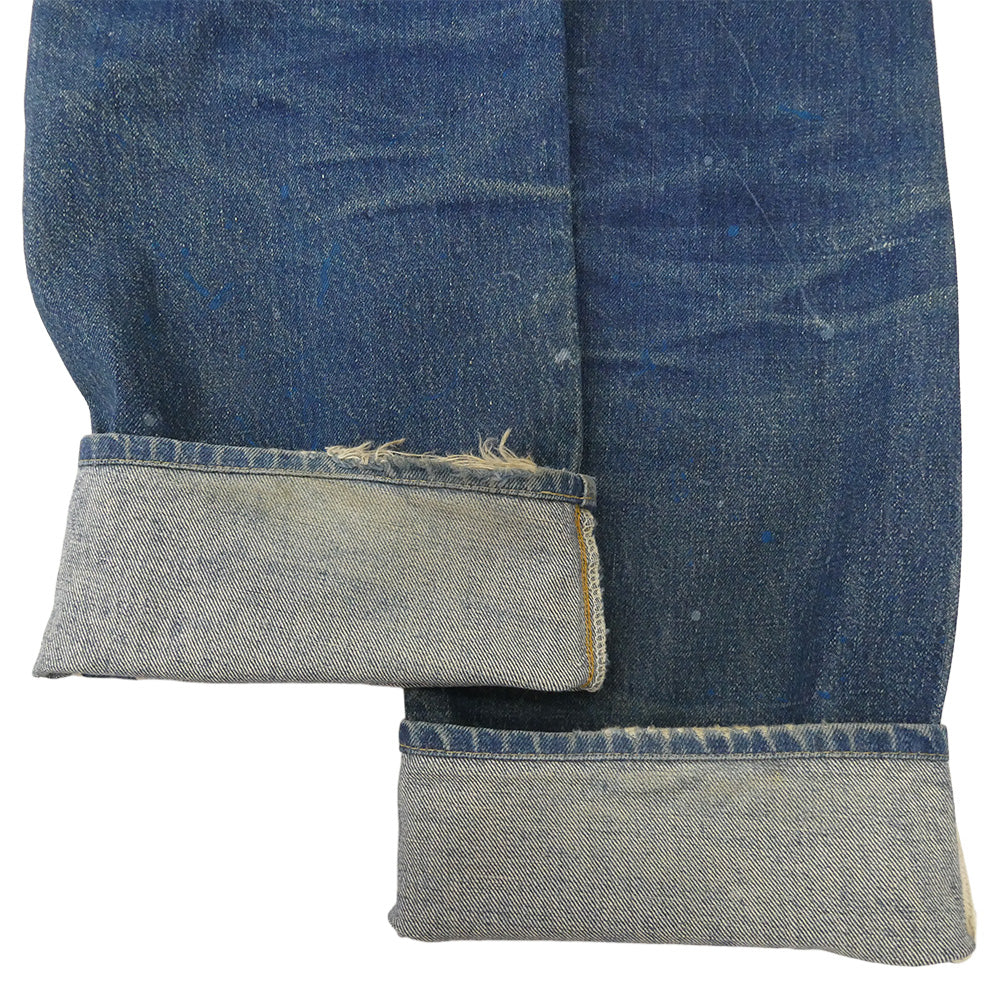 Levi's リーバイス 501XX 復刻 90s 裏刻印555 USA バレンシア工場製 ボタンフライ デニムパンツ ジーンズ インディゴブルー系 W33 L36【中古】