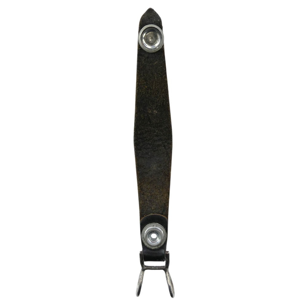 CHROME HEARTS クロムハーツ（原本無） BELT LOOP クロスボール レザー ベルトループ ブラック系 シルバー系【中古】