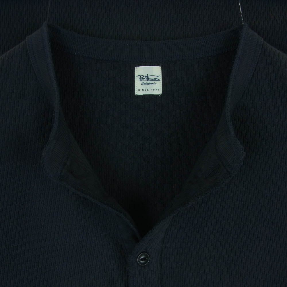 Ron Herman ロンハーマン 3420900360 ヘンリーネック ハニカムサーマル ロングスリーブ カットソー 長袖 Tシャツ グレー系 S【中古】