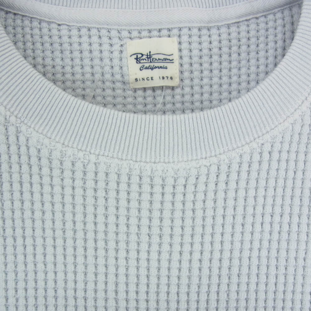 Ron Herman ロンハーマン 3720900013 ワッフル サーマル ヘビー ロングスリーブ カットソー 長袖 Tシャツ ブルーグレー系 S【中古】