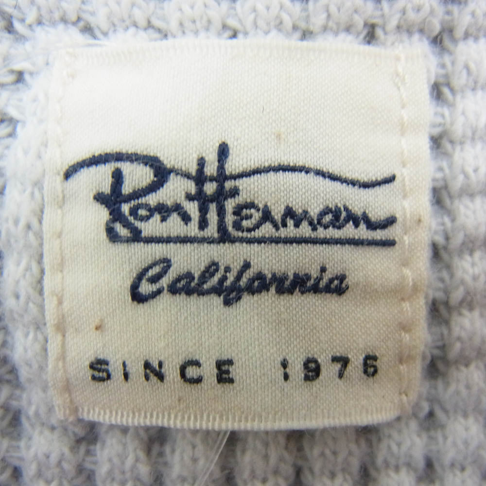 Ron Herman ロンハーマン 3720900013 ワッフル サーマル ヘビー ロングスリーブ カットソー 長袖 Tシャツ ブルーグレー系 S【中古】