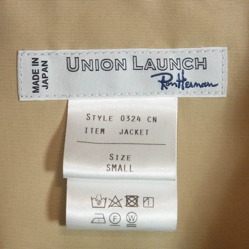 Ron Herman ロンハーマン 23SS 3720400094 × UNION LAUNCH ユニオンランチ Coach Jacket コーチ ジャケット ベージュ系 S【中古】
