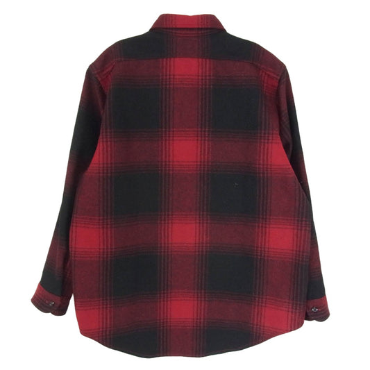 MADISON BLUE マディソンブルー 19AW MB194-5050RHM RonHerman ロンハーマン別注 長袖 ウール チェック ネル シャツ レッド系 S【中古】