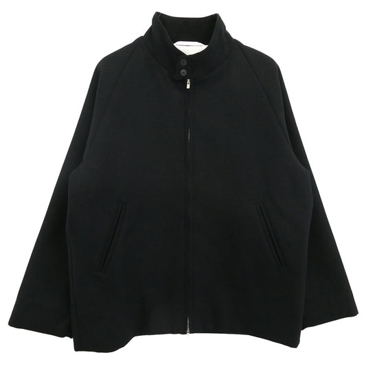 ATON エイトン 7074635 DOUBLE SAXONY HARRINGTON JACKET ウール ハリントン ジャケット ブルゾン ブラック系 02【中古】