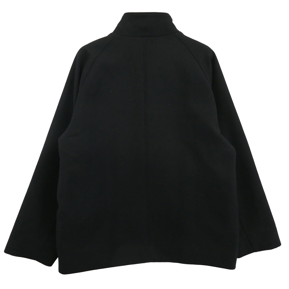 ATON エイトン 7074635 DOUBLE SAXONY HARRINGTON JACKET ウール ハリントン ジャケット ブルゾン ブラック系 02【中古】