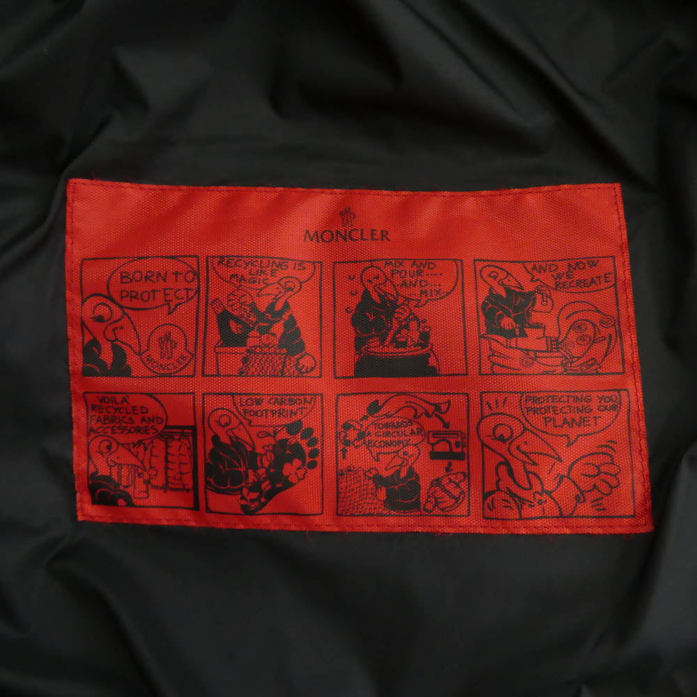 MONCLER モンクレール G10911B51D00 Born To Protect DABOS RECYCLED HOODED DOWN JACKET ダボス 袖デタッチャブル ダウン ジャケット ブラック系 1【中古】