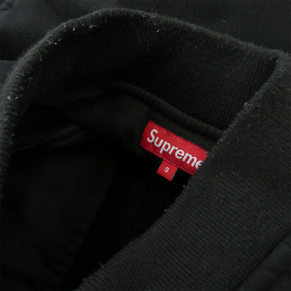 Supreme シュプリーム 11AW Work Vest モールスキン 中綿 ワークベスト ブラック系 S【中古】