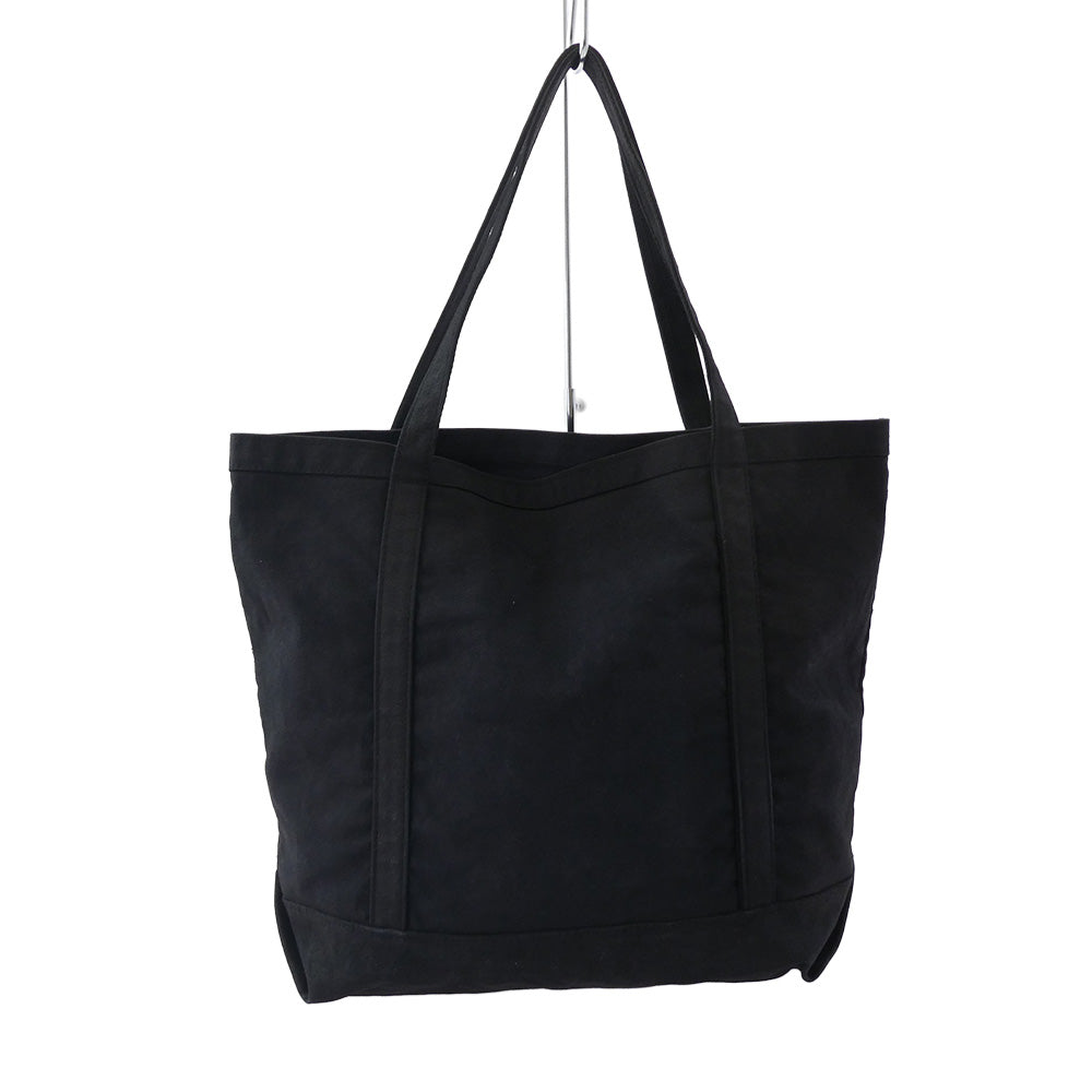 CHROME HEARTS クロムハーツ（原本無） CHプラス ホースシュープリント コットンキャンバス トートバッグ ブラック系【中古】