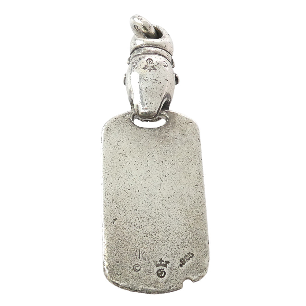 GABOR ガボール Gaboratory ガボラトリー マリア初期 ドッグタグ w/スパイクブルドッグ ペンダントトップ シルバー系【中古】